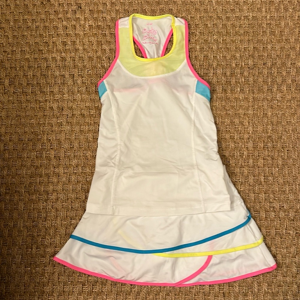 Lucky in Love girls tennis skirt & top set